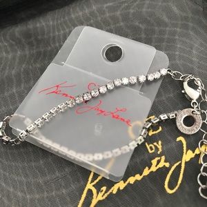 NWT! CZ Kenneth Jay Lane tennis bracelet